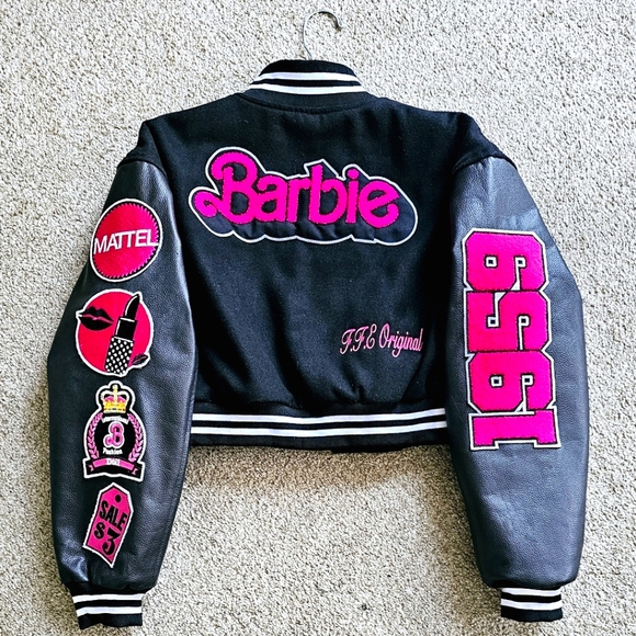 Custom Barbie Letterman Jacket by The Formula Fashion Experience - Picture 2 of 2